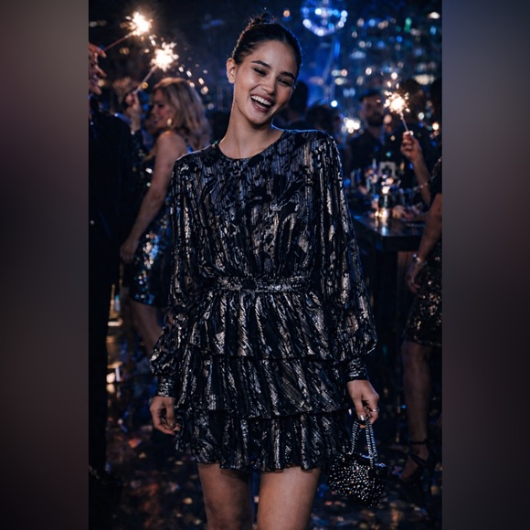 Zara Black and silver Dress - Picture 4 of 4